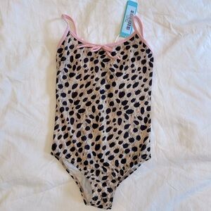 NWT Melissa Odabash Girls ‘Baby Tracy’ Cheetah Bathing suit SZ 6 (Kids)